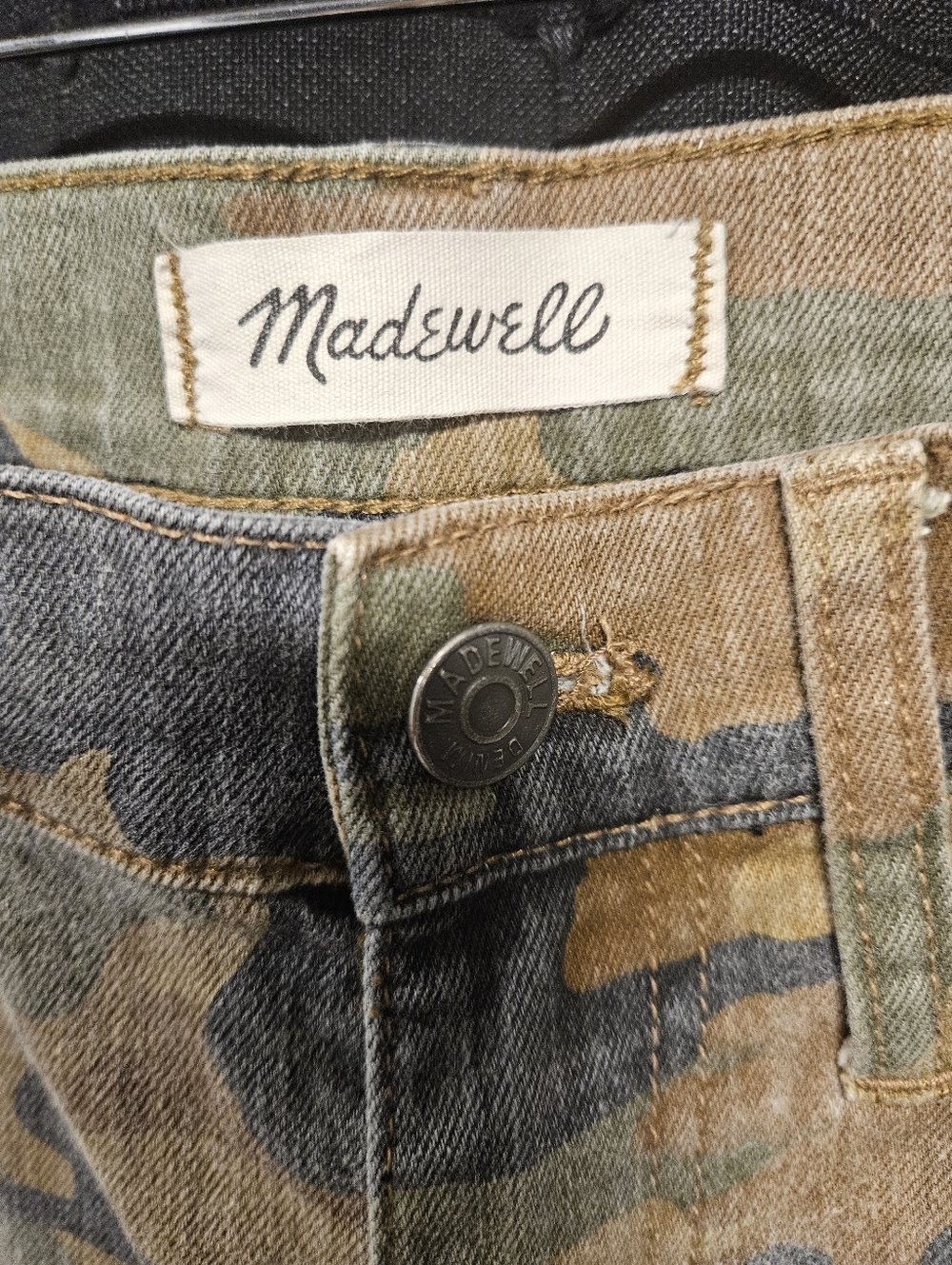 Madewell High-Rise Slim Boyjean in Bunny Camo Print - Size 26 - RARE - Picture 12 of 15